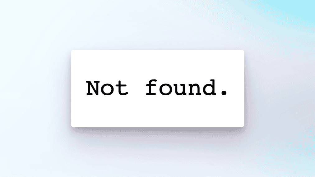 "Not Found" - Schriftzug von der search.chatgpt.com Website